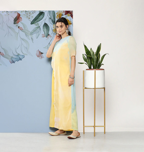 Printed Waist Tie-Ups Basic Jumpsuit